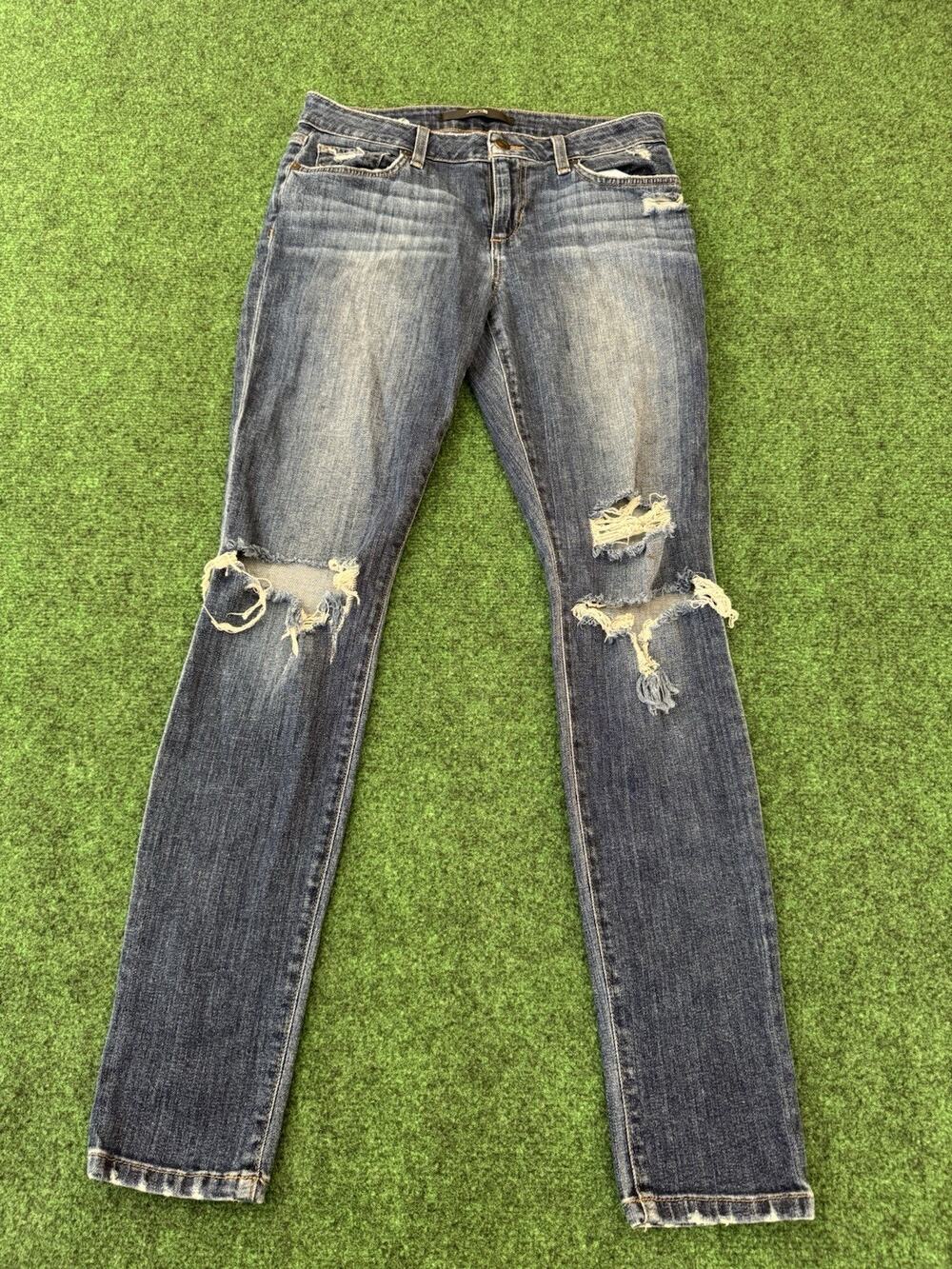 Joe’s Jeans Skinny Leg Stretch Fit Distressed Jeans Vidika Wash Size 27